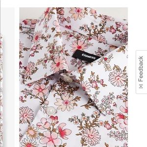 Express floral dress shirt